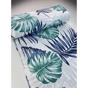 Türkiz Pálmalevél pamutvászon