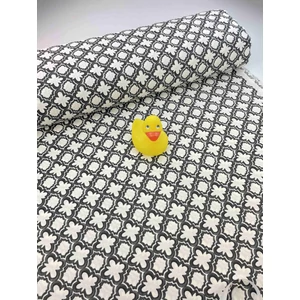 Fekete-Fehér Mozaik Vízlepergetős Duck anyag