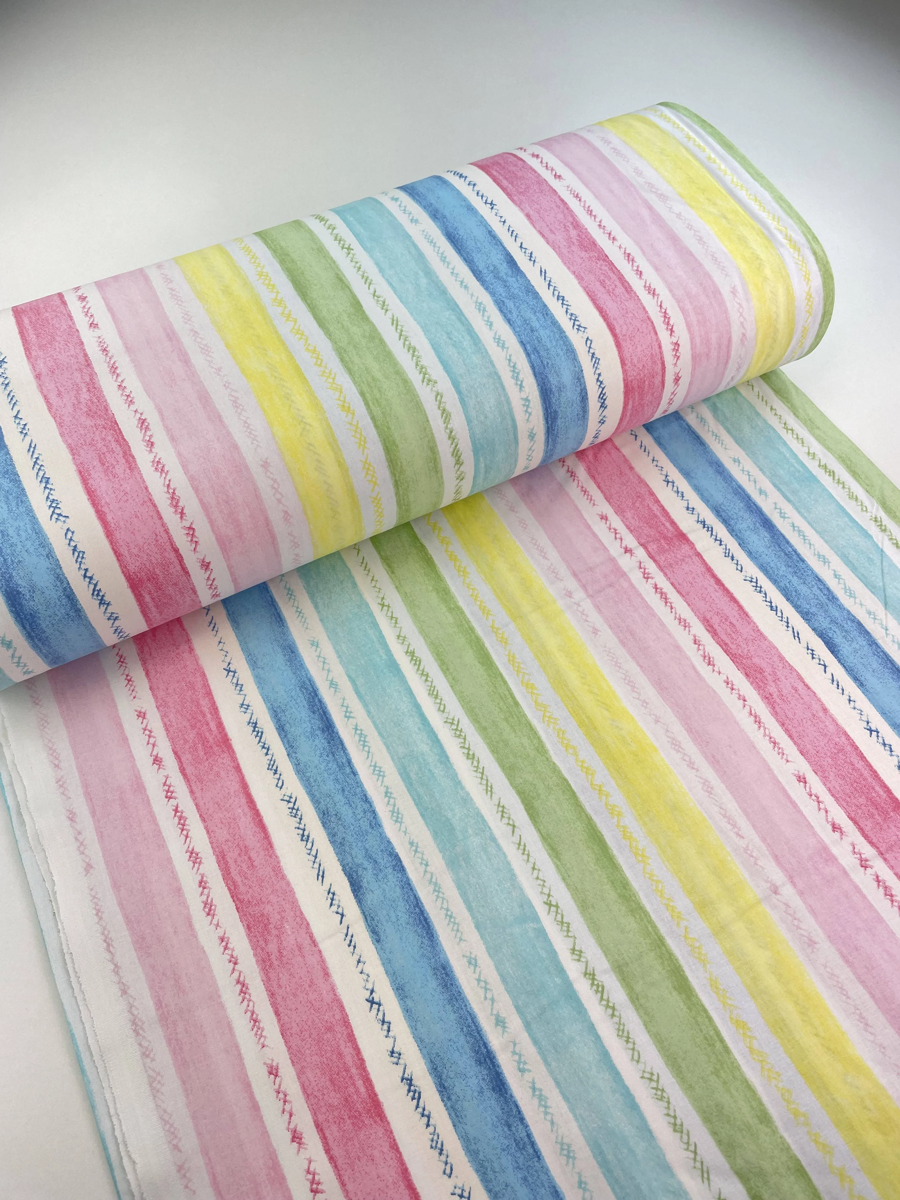 Pasztel Szivárvány pamutvászon