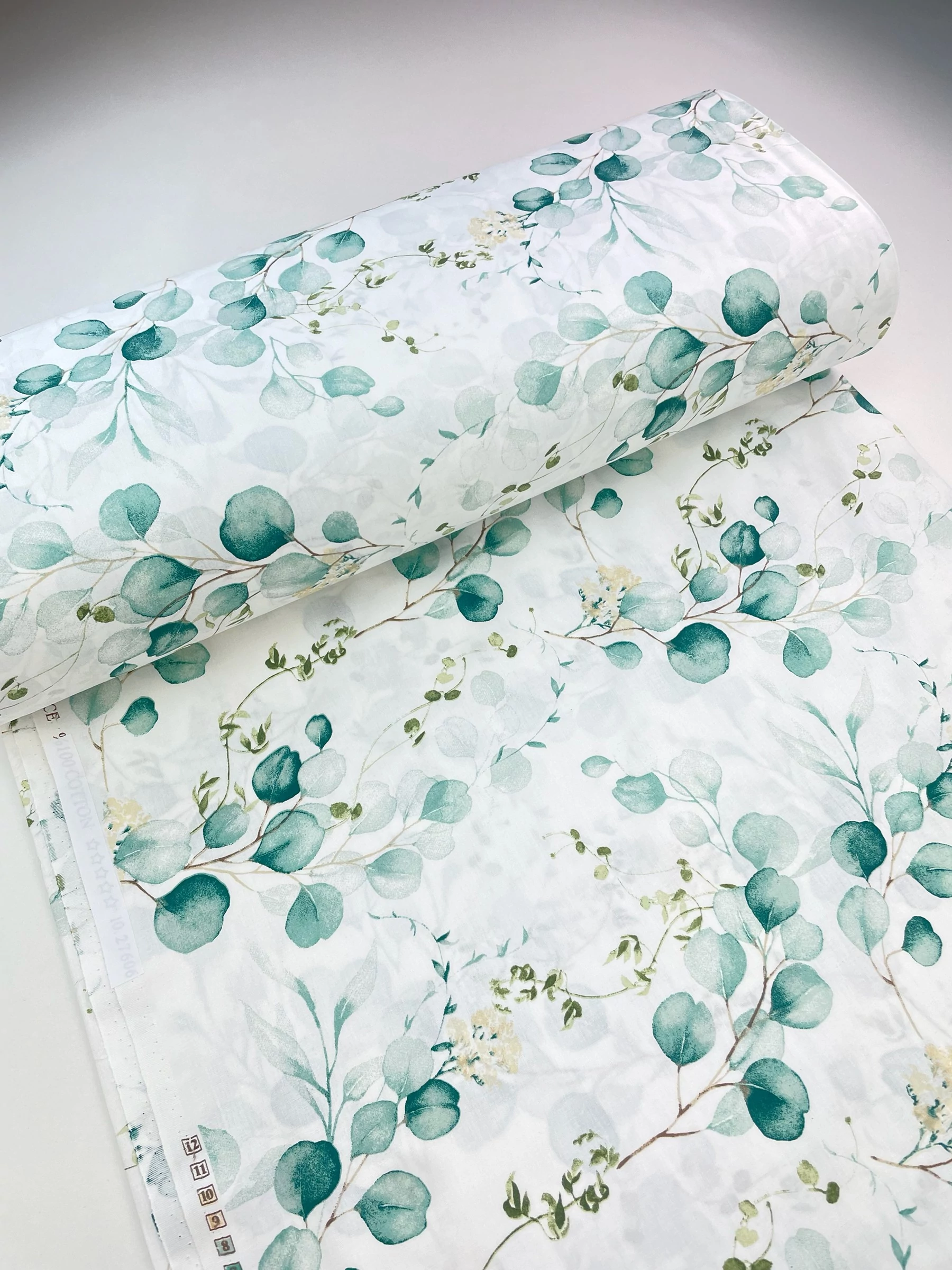 Petrol Cser Levél pamutvászon